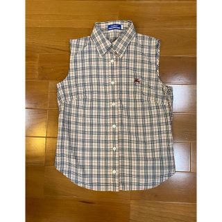 バーバリー(BURBERRY)の美品  バーバリー ノースリーブシャツ(シャツ/ブラウス(半袖/袖なし))