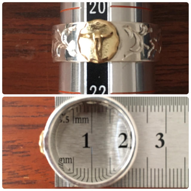 ふっと様専用　タディアンドキング アラベスク平打ちリングGPロングホーン メンズのアクセサリー(リング(指輪))の商品写真