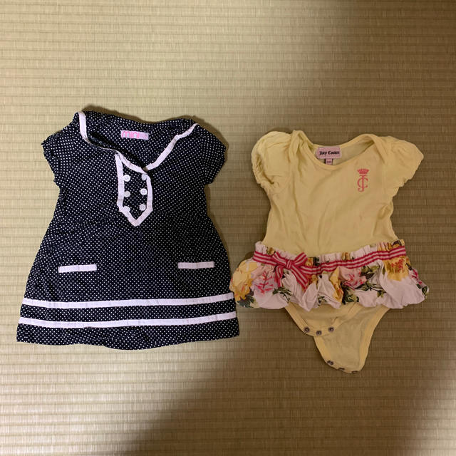 Juicy Couture(ジューシークチュール)の２枚　セット　3〜6m キッズ/ベビー/マタニティのベビー服(~85cm)(ロンパース)の商品写真