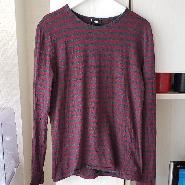 H&M(エイチアンドエム)のH&M　ボーダーロンT sizeL メンズのトップス(Tシャツ/カットソー(七分/長袖))の商品写真