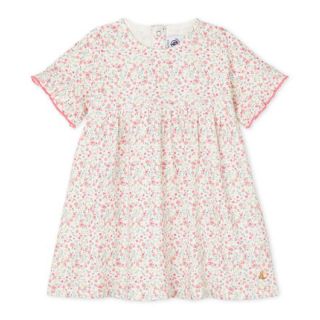 プチバトー(PETIT BATEAU)のさくら様専用♡36m プチバトー プリントワンピース_PK(ワンピース)