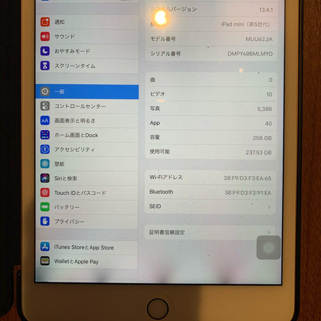 iPadmini5 WiFi 256GB 難あり 1