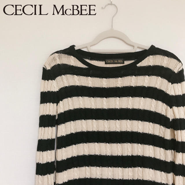 CECIL McBEE(セシルマクビー)のCECIL Mc BEE ボーダーニット レディースのトップス(ニット/セーター)の商品写真