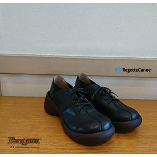 リゲッタカヌー(Regetta Canoe)のブロックヒール　ブラック M 　RegettaCanoe（リゲッタカヌー）(ローファー/革靴)