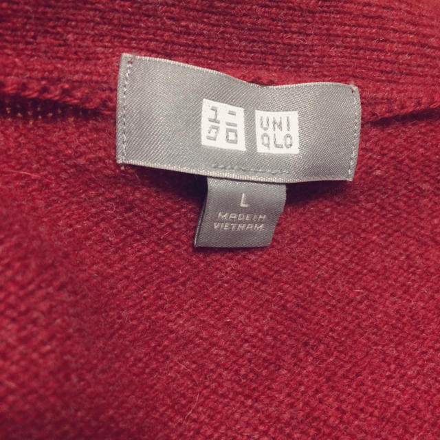 UNIQLO(ユニクロ)の👑ユニクロ👑カーディガン 赤 レディースのトップス(カーディガン)の商品写真