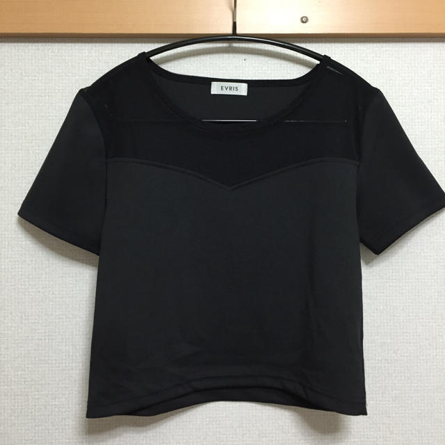 EVRIS(エヴリス)のEVRIS 半袖ショート丈トップス レディースのトップス(Tシャツ(半袖/袖なし))の商品写真