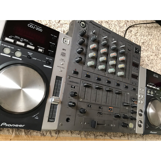 楽器Pioneer CDJ-200×2台　DJM-600 おまけミキサーケース付き