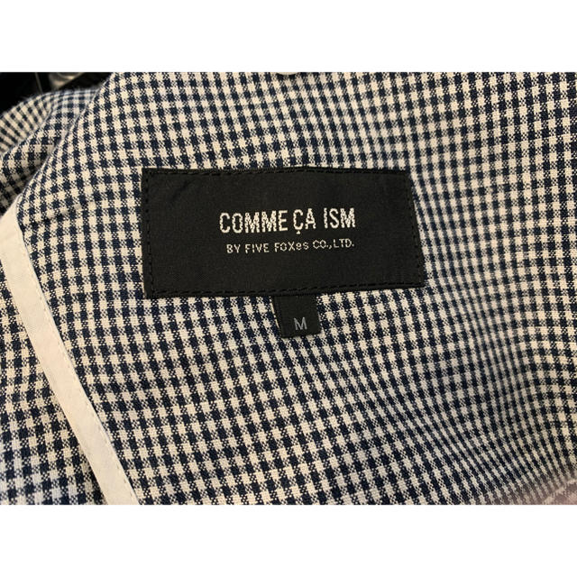 COMME CA ISM(コムサイズム)の未使用　コムサイズム　ギンガムチェック　ジャケットMサイズ メンズのジャケット/アウター(テーラードジャケット)の商品写真