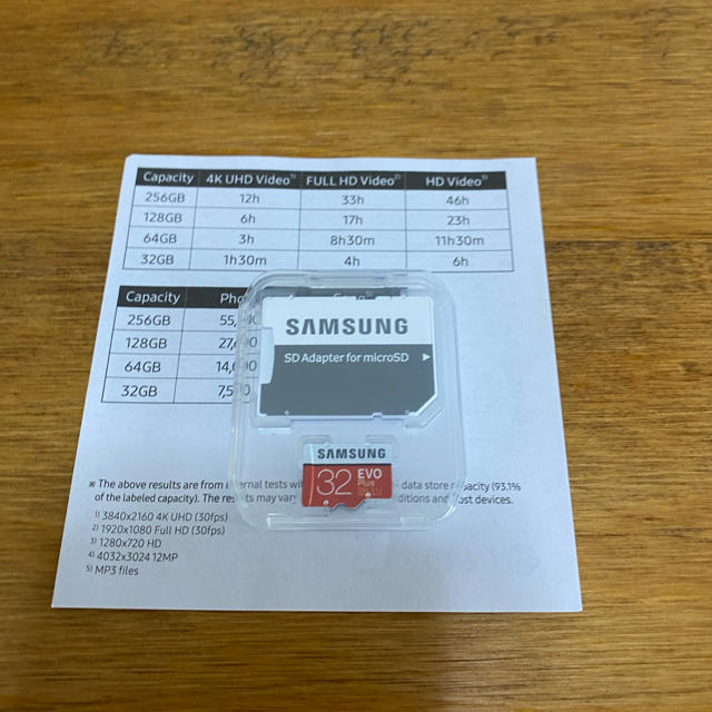 SAMSUNG(サムスン)のsamsung micro SDカード32G スマホ/家電/カメラのスマートフォン/携帯電話(その他)の商品写真