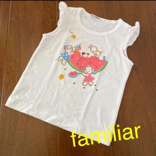 ファミリア(familiar)の【専用】1度使用のみ☆ ファミリア　スイカプリント　Tシャツ(Tシャツ/カットソー)