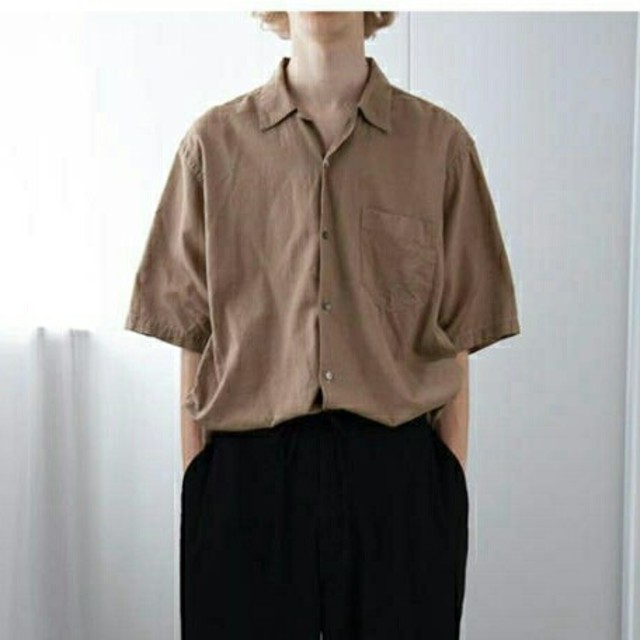 【COMOLI】ベタシャン オープンカラーシャツ 半袖