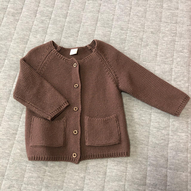 【tete a tete】ブラウン カーディガン キッズ/ベビー/マタニティのキッズ服男の子用(90cm~)(カーディガン)の商品写真