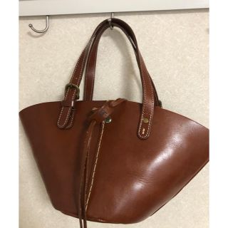 クレドラン(CLEDRAN)のCLEDRAN＊クレドラン  レザーマルシェバッグ bag 内袋付き(トートバッグ)