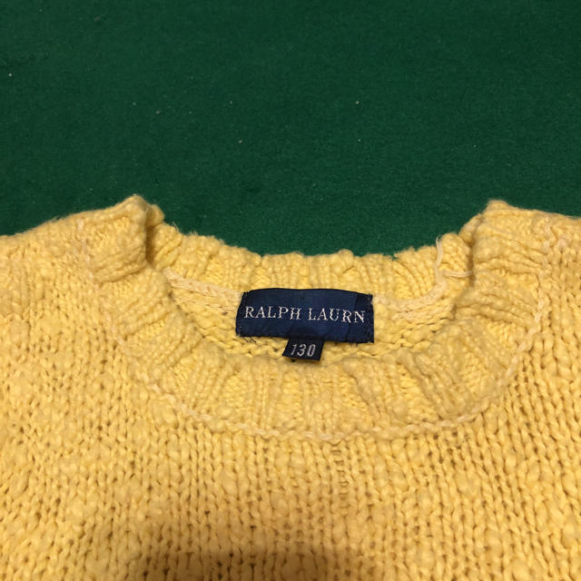 Ralph Lauren(ラルフローレン)のラルフローレン  ニットベスト　130   キッズ/ベビー/マタニティのキッズ服女の子用(90cm~)(ニット)の商品写真