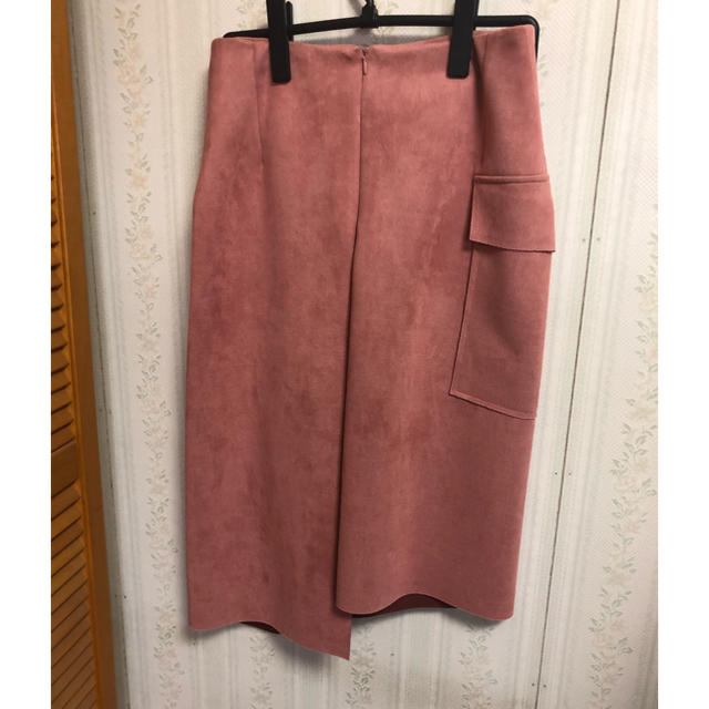 MODE ROBE アシンメトリースウェードスカート レディースのスカート(ひざ丈スカート)の商品写真