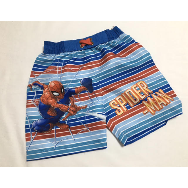 Disney(ディズニー)のマーベル スパイダーマン 男の子 水着 100 ラッシュガード ブルー  キッズ/ベビー/マタニティのキッズ服男の子用(90cm~)(水着)の商品写真