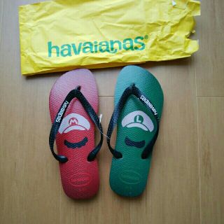 ハワイアナス(havaianas)の【シラン様専用】Havaianas ビーチサンダル　マリオ(ビーチサンダル)