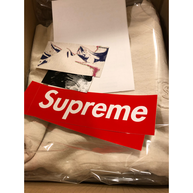 新品未使用 supreme cutout logo crewneck m サイズメンズ