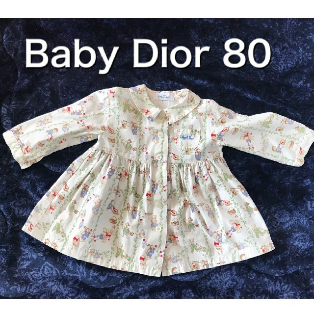 baby Dior(ベビーディオール)のベビーディオール Baby  Dior シャツワンピース 80 キッズ/ベビー/マタニティのベビー服(~85cm)(ワンピース)の商品写真