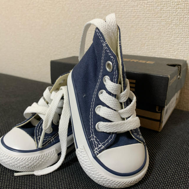 CONVERSE(コンバース)のコンバースハイカット　ネイビー キッズ/ベビー/マタニティのベビー靴/シューズ(~14cm)(スニーカー)の商品写真