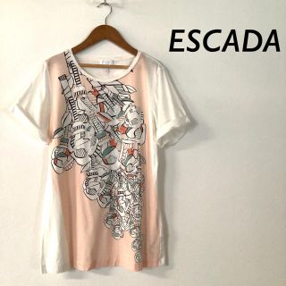 ラグジュアリーエレガンスセット ESCADA きらきらロゴライラックTシャツ