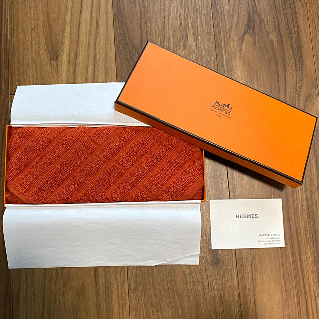 HERMES ハンドタオル　新品箱入り