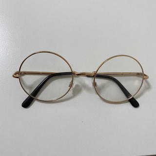 伊達メガネ　まる眼鏡(サングラス/メガネ)