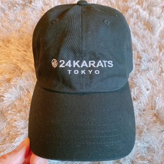 トゥエンティーフォーカラッツ(24karats)の24カラッツ 24karats Horizontal Logo Cap  黒(キャップ)