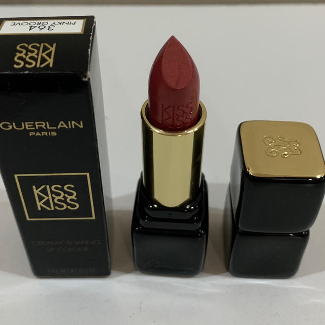 GUERLAIN(ゲラン)の新品 ゲラン キスキス 364 ピンキー グルーヴ　口紅 コスメ/美容のベースメイク/化粧品(口紅)の商品写真