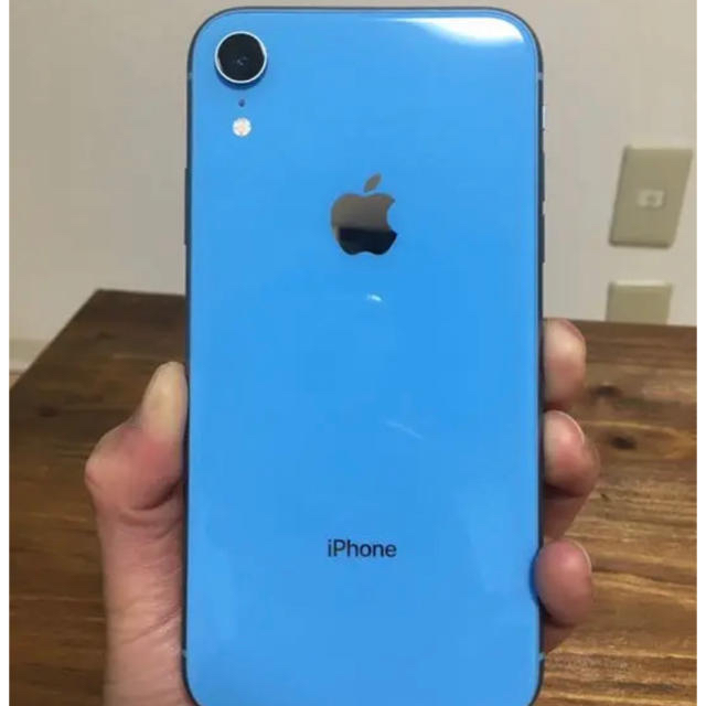 【美品】翌日発送 iPhone XR Blue 64 GB SIMフリーapple