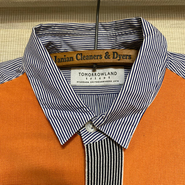 TOMORROWLAND(トゥモローランド)のtomorrow land ニット切替半袖シャツ メンズのトップス(シャツ)の商品写真