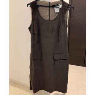 マックスマーラ(Max Mara)のマックスマーラ　ウィークエンド　ワンピ　茶色(ひざ丈ワンピース)