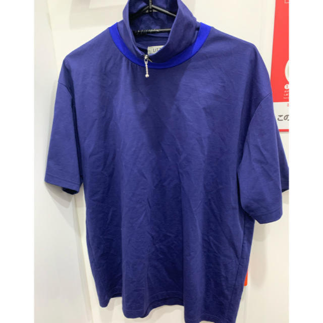JOHN LAWRENCE SULLIVAN(ジョンローレンスサリバン)のLITTLEBIG 18ss ハイネック ジップT パープル メンズのトップス(Tシャツ/カットソー(半袖/袖なし))の商品写真