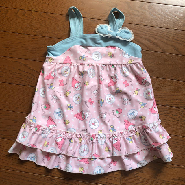 マイメロディ(マイメロディ)のマイメロディ　甚平☆水着　110 キッズ/ベビー/マタニティのキッズ服女の子用(90cm~)(甚平/浴衣)の商品写真