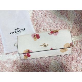 コーチ(COACH)のcoach 財布　花柄　正規品　はやいものがち(財布)