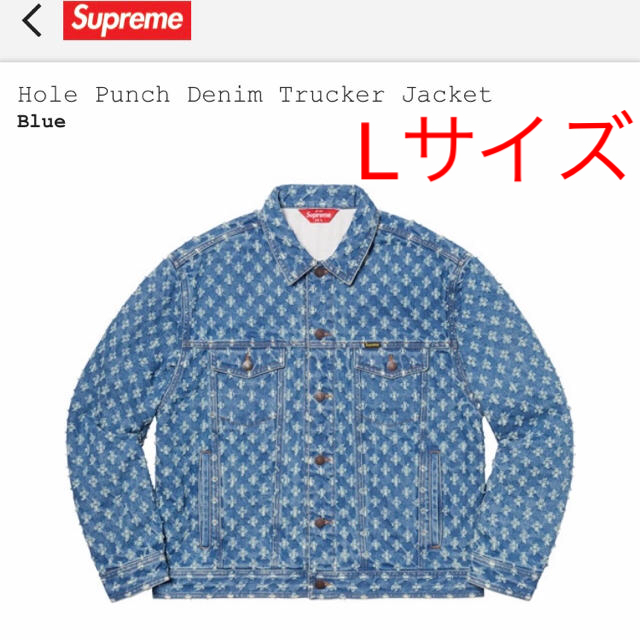 supreme hole punch denim jacket L 新品Gジャン/デニムジャケット