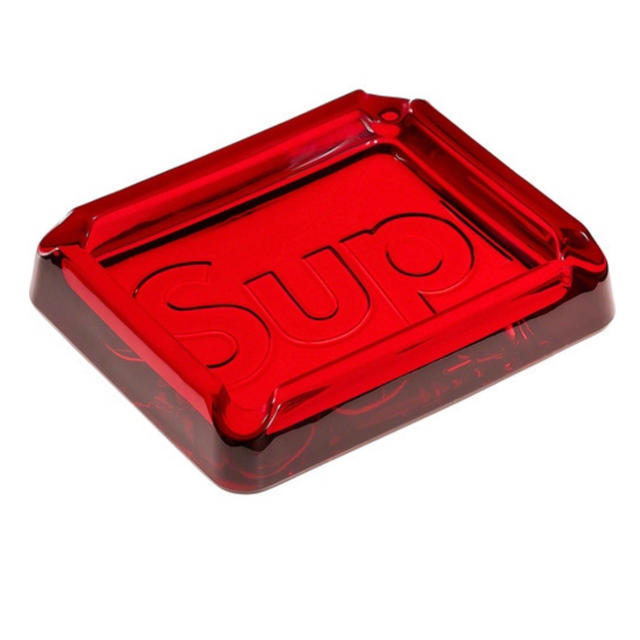 Supreme Debossed Glass Ashtray Red 赤 2つ-