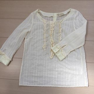 クローラ(CROLLA)のフリル薄手シャツ☆38珊瑚サマ専用(シャツ/ブラウス(長袖/七分))