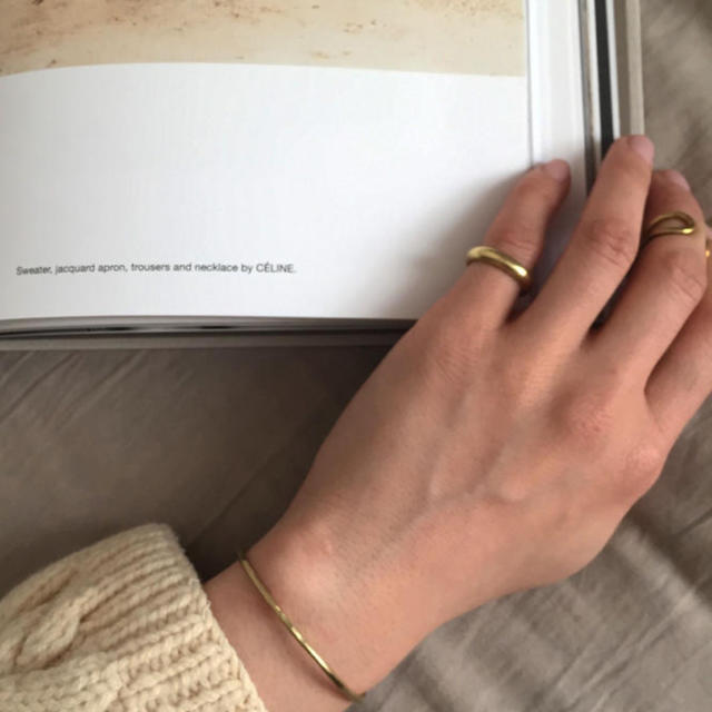 Ron Herman(ロンハーマン)のme and her wide simple ring 真鍮ゴールド  レディースのアクセサリー(リング(指輪))の商品写真