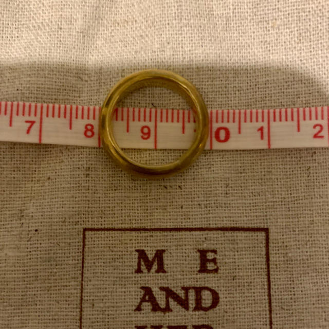 Ron Herman(ロンハーマン)のme and her wide simple ring 真鍮ゴールド  レディースのアクセサリー(リング(指輪))の商品写真