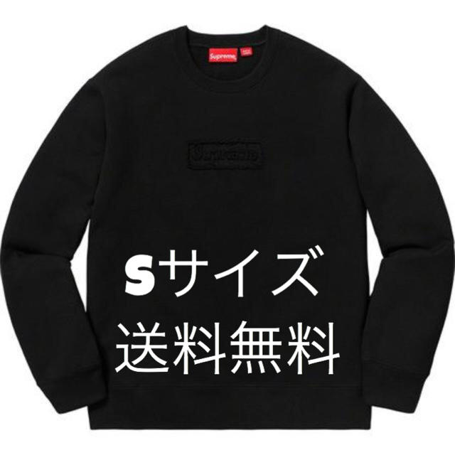 シュプリーム Cutout Logo Crewneck 黒　サイズS 送料込