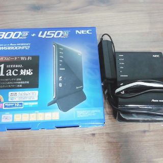 エヌイーシー(NEC)の無線lan 無線wifi　ルーター　 NEC　11ac対応(PC周辺機器)