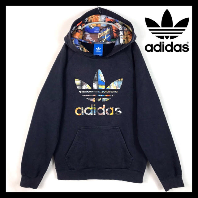 Adidas 90s Adidas アディダス 総柄 トレフォイル パーカー かわいいの通販 By 古着metal 即購入ok アディダス ならラクマ