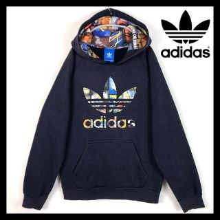 Adidas 90s Adidas アディダス 総柄 トレフォイル パーカー かわいいの通販 ラクマ