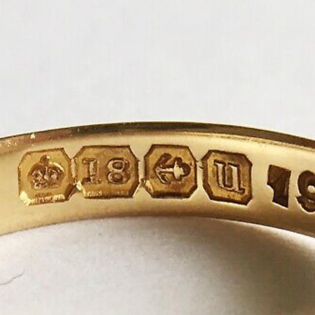 英国　18k  18金 ジプシーリング メンズのアクセサリー(リング(指輪))の商品写真