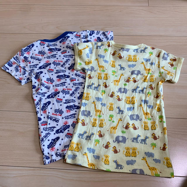 半袖 肌着2枚セット　95&100 キッズ/ベビー/マタニティのキッズ服男の子用(90cm~)(下着)の商品写真