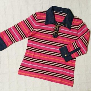 バーバリー(BURBERRY)の150A　BURBERRY LONDON　デニムとボーダーのカットソー(Tシャツ/カットソー)