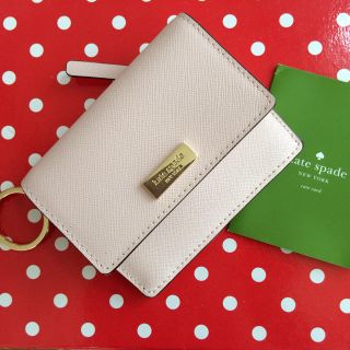 ケイトスペードニューヨーク(kate spade new york)のケイトスペード☆ミニ財布☆ピンク☆パスケース☆kate spade☆定期入れ(財布)