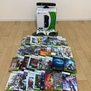 エックスボックス360(Xbox360)のXbox 360 + Kinect ＋　ソフト34本(家庭用ゲーム機本体)