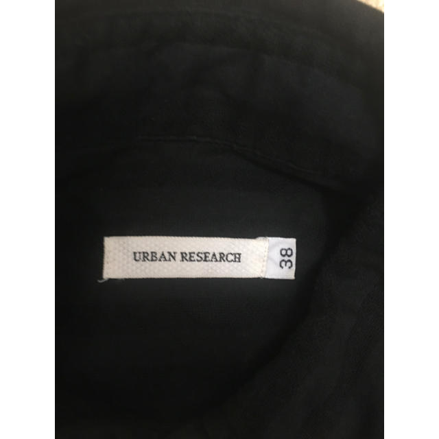 URBAN RESEARCH(アーバンリサーチ)のurban research アーバンリサーチ　ボタンダウン長袖黒無地シャツ メンズのトップス(シャツ)の商品写真